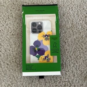 Kate Spade IPhone 14pro Pansy Phone Case